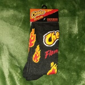 Black and Red Flamin' Hot Crew Socks